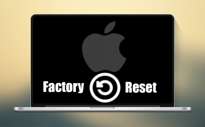 Does factory reset delete apps on macbook